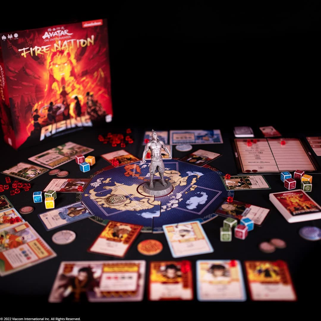 Usaopoly Avatar the Last Airbender Fire Nation Rising Board Game for 1-5 Players, Ages 12+