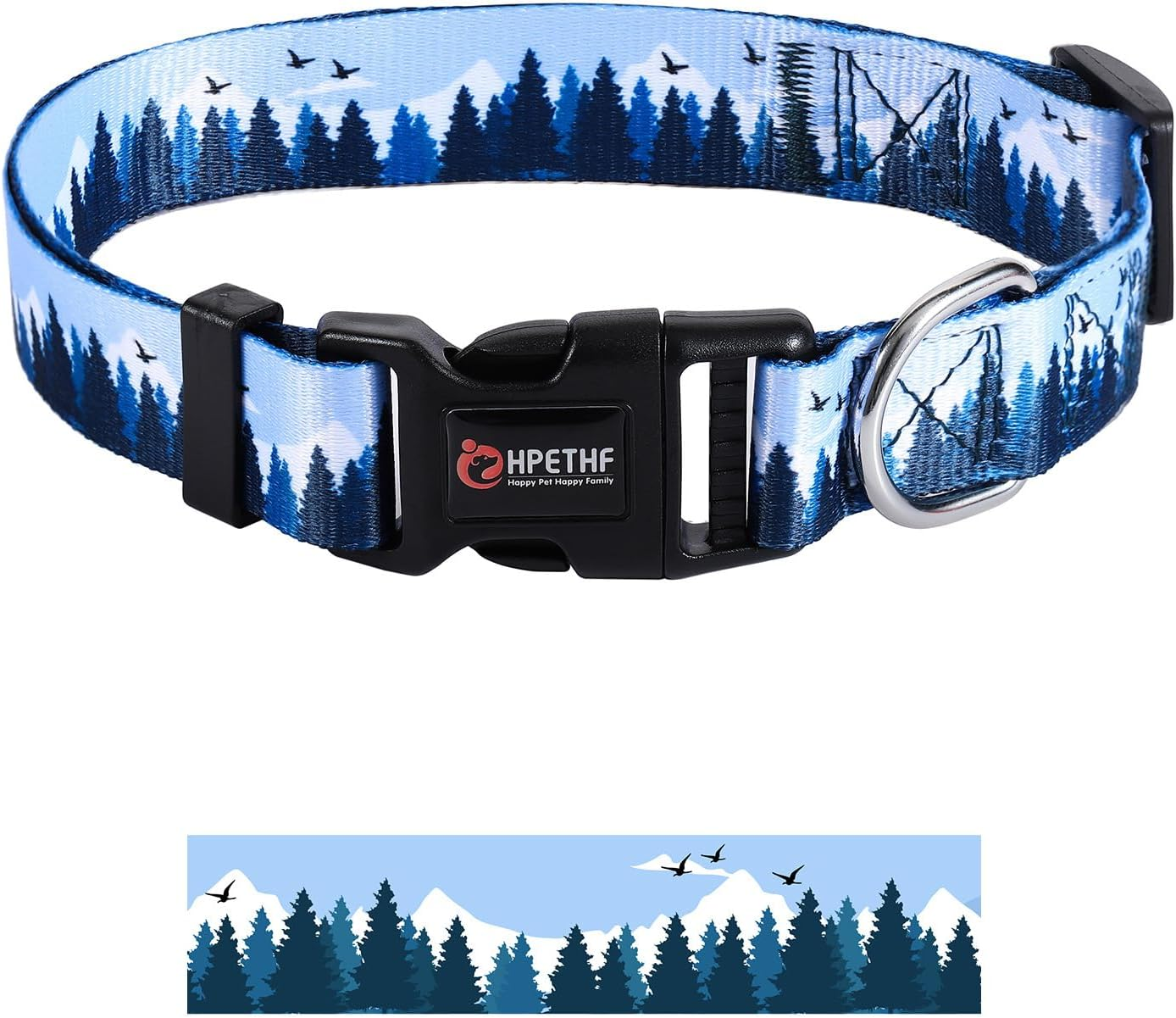 Dog Collar, Pet Collars, Super Soft Nylon Puppy Collar, Adjustable Scatter Collars for Puppies, Adjustable Nylon Collar (A) image number 5