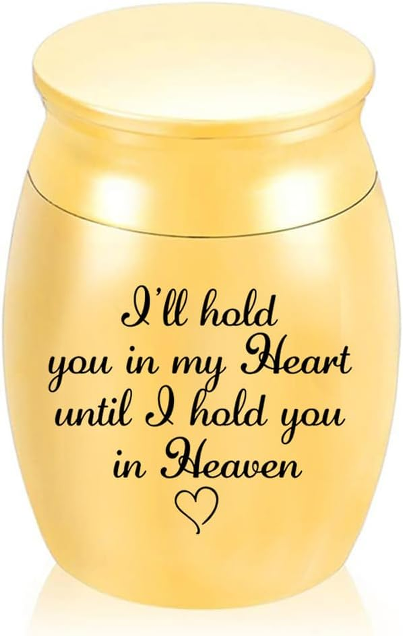 AIMALL Mini Stainless Steel Urn for Pet and Loved Ones' Ashes, Personalized Memorial Keepsake, Small Pet Ashes Pot, Perfume Bottle Design for Dogs, Cats, Birds, and Rabbits, Durable and Compact