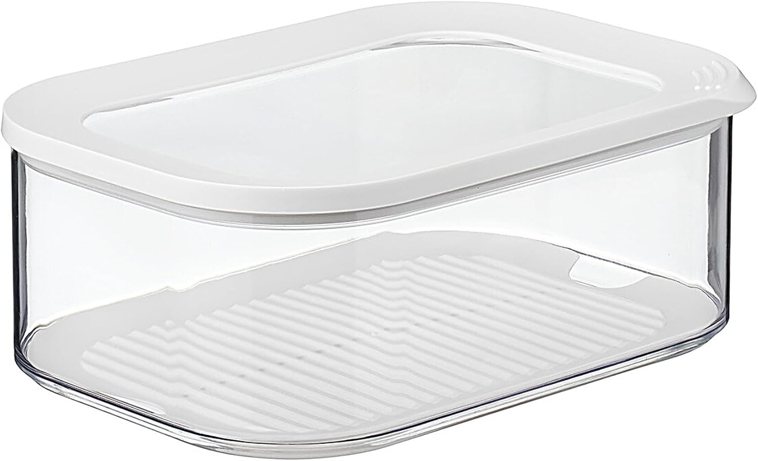 Mepal Cheese Box - Storage Box with Lid for Cheese Chunks & Slices &ndash; Airtight Cheese Storage - Fridge Organizers - 2000 Ml - Black