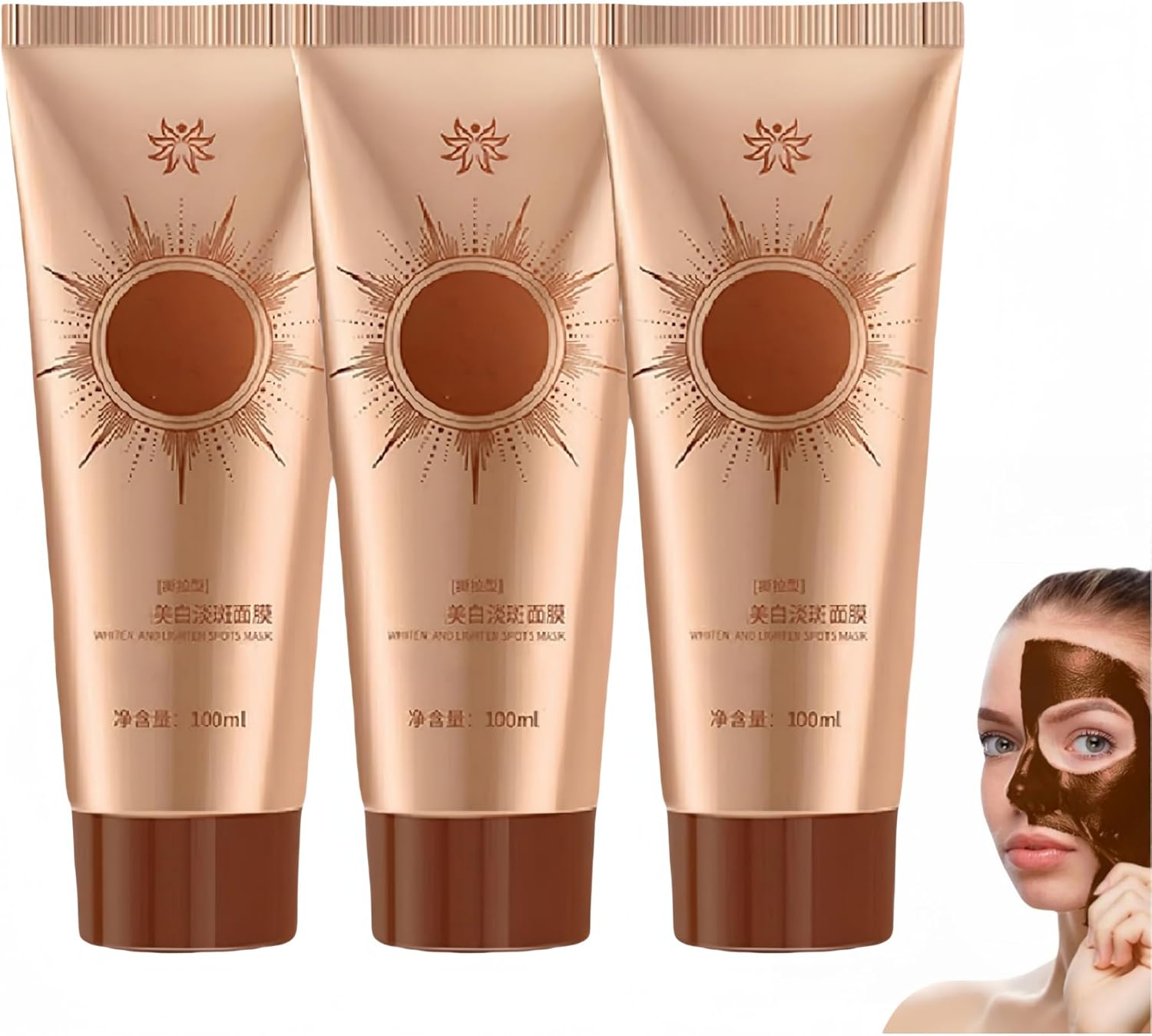 Onlimerr Herbal Spots Peel-Off Facial Mask, Dark Spots Anti-Wrinkle Tear-Off Mask, Deep Nourishment & Pore Tightening, No-Clean Tear-Off Peel off Face Mask for All Skin Types (2PCS)