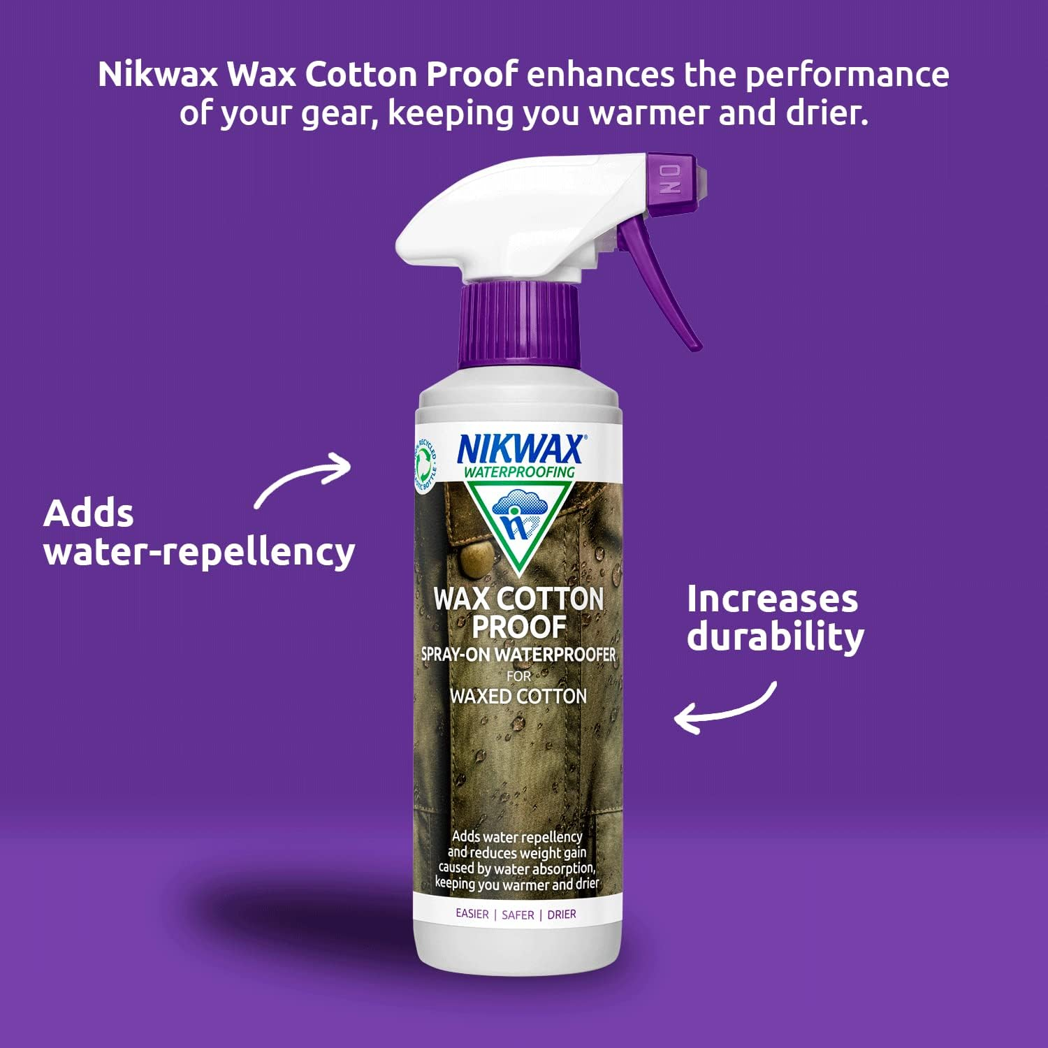 Nikwax Wax Cotton Proof Spray-On Waterproofer image number 1