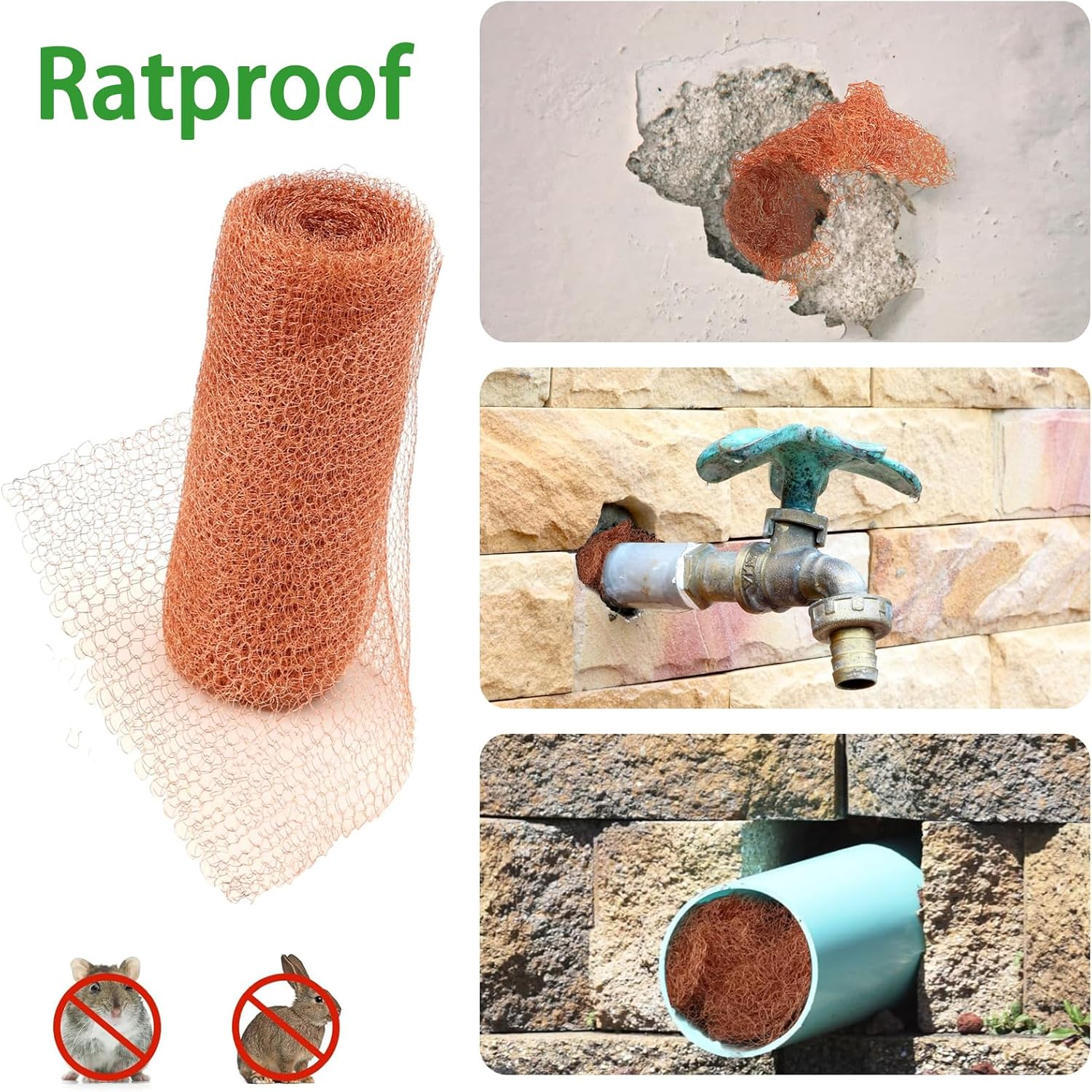 9.8Ft Pure Copper Slug Repellent Tape - Rat Control & Snail Deterrent for Gardens, Pet-Friendly Barrier Mesh, Indoor Use for Plant Protection image number 5