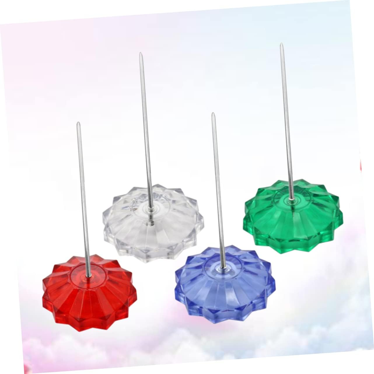 SEWACC 4Pcs Pen Holder Desk Metal Receipt Holder Bill Fork Receipt Organiser Office Accessory for Hotel Restaurant image number 2