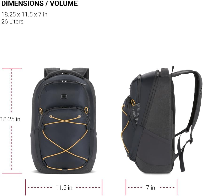 Swissgear 8175 Laptop Backpack - Olive/Sand Heather image number 7