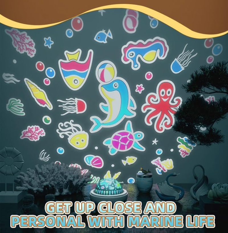 Night Light Space,Star Night Light Projector,Unicorn Night Light 4 in 1 Toys for Kids Children 2-8 Year Old Boy or Girl,Glow in the Dark,Kids Room Decor (Set A) image number 6