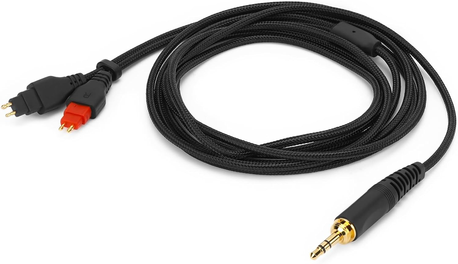 Geekria Audio Cable Compatible with Sennheiser HD 600, HD 650, HD 660S2, HD 6XX Headphones, 3.5Mm (1/8'') to 2Pin Braided Nylon Replacement Cord with 6.35Mm to 3.5Mm Adapter (4.9 Ft / 1.5 M)