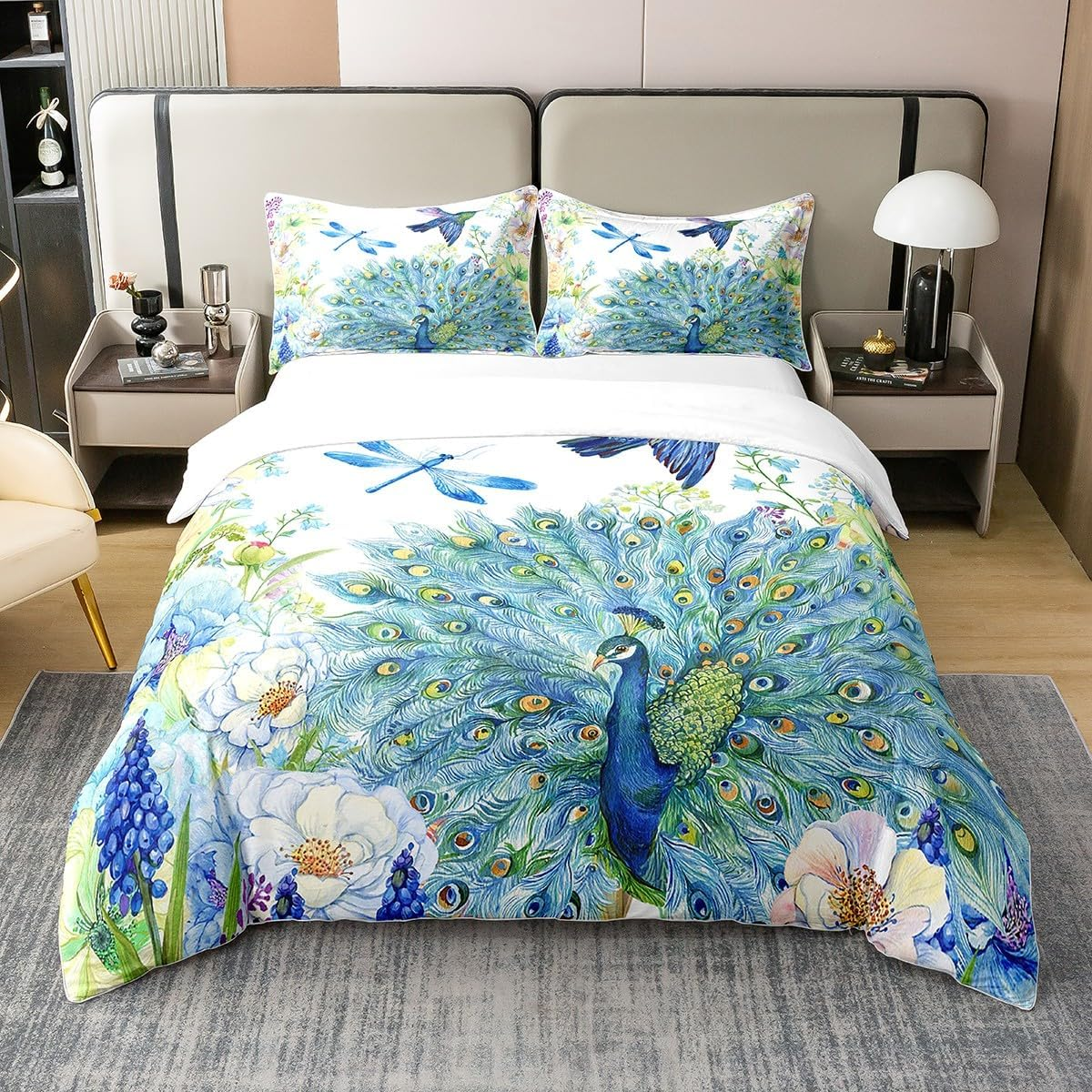 Pure Cotton Killer Whale Bed Linen Sets Orcinus Orcas Comfort Cover the Underwater World Jellyfish Duvet Cover Set for Children Girls Deep Sea Animals Sea Life Quilt Cover Children'S Room Decor 135 X