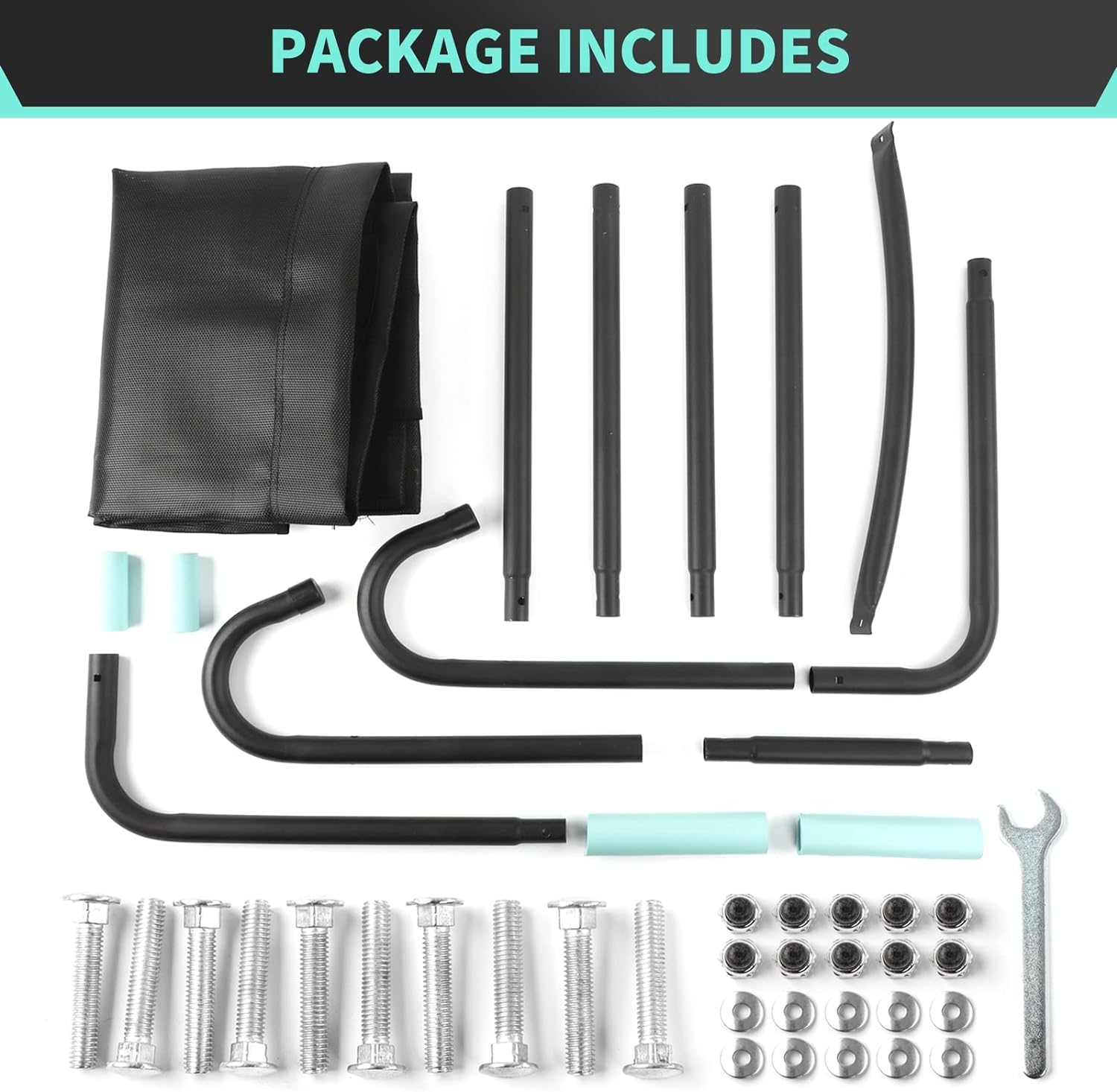 TANOSHII&reg; Universal Trampoline Slide with Handles, Safer than Ladder, Easy to Install, Fit All Kinds of Trampolines, Sturdy 20"X 60" Trampoline Slide for Kids Climb up & Slide Down image number 5