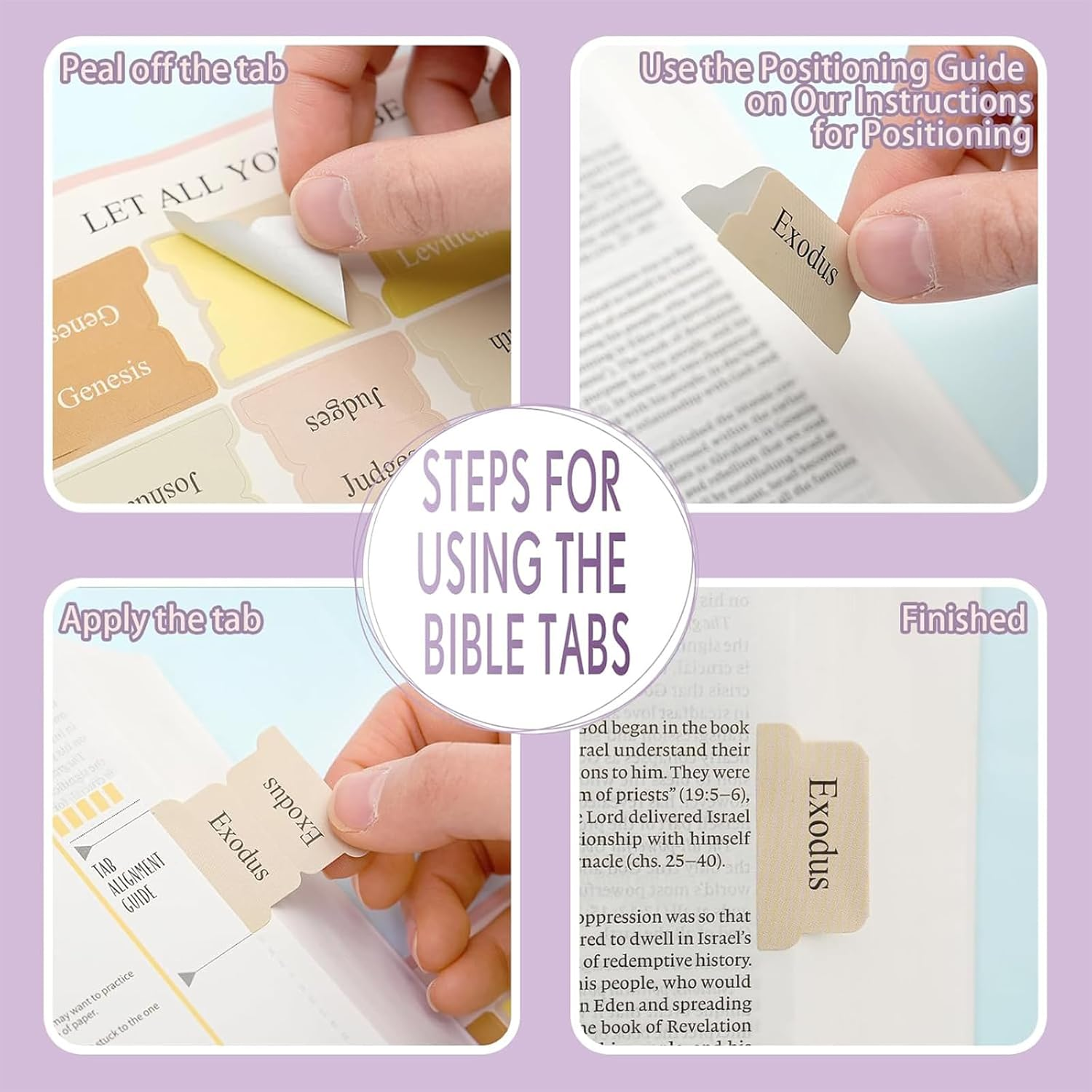 Yeanifeana 40-Piece Bible Study Supplies Kit for Women, 12 Dual-Tip Highlighters, 6 Pens, 90 Tabs, 5 Transparent Sticky Notes and More (Multicolor) image number 3