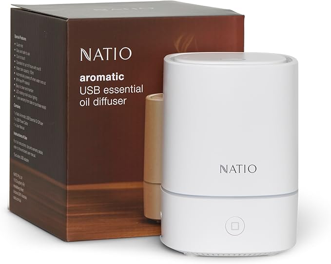 Natio Australia Aromatic USB Essential Oil Diffuser - Portable Aromatherapy Diffuser for the Home, Office, On-The-Go Diffuser image number 2