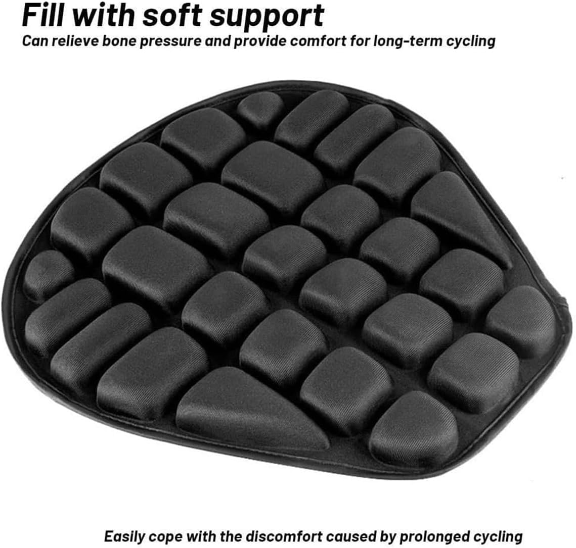 AIMALL Lycra Motorcycle Seat Cushion Waterproof Breathable Anti-Slip Cover for Electric Scooter Moped No.9 Calf Bike Seat Accessories 14.17X5.71X13.38In image number 1