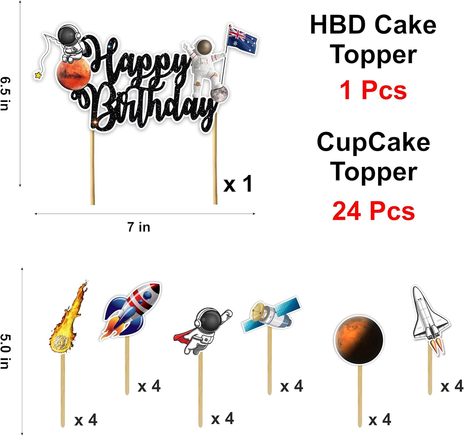 Space Astronaut-Theme Birthday Party Supplies Bring Adventure and Fun to Celebrations. Perfect for Kids&rsquo; Birthdays and Space-Themed Events. image number 3