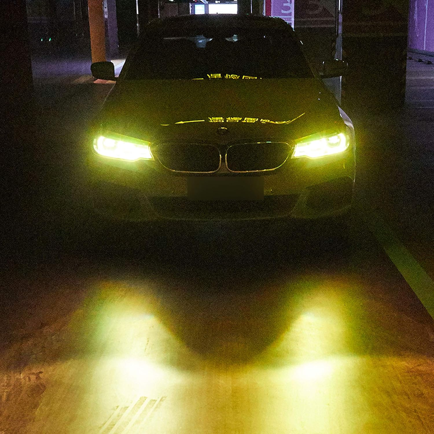 TOMALL 78.7''X12'' Golden Yellow Vinyl Film for Car Headlight Taillight Fog Lights Tint Self Adhesive Decals Sports Modification Car Stickers (Golden Yellow) image number 4