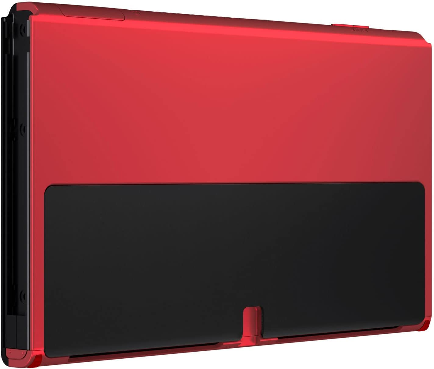 Extremerate Chameleon Purple Blue Soft Touch Console Back Plate DIY Replacement Housing Shell Case for Nintendo Switch OLED Console &ndash; Joycon Shell & Kickstand NOT Included