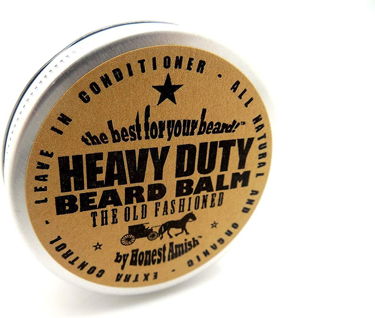 Honest Amish - Heavy Duty Beard Balm - 2 Ounce - Beard Conditioner image number 1