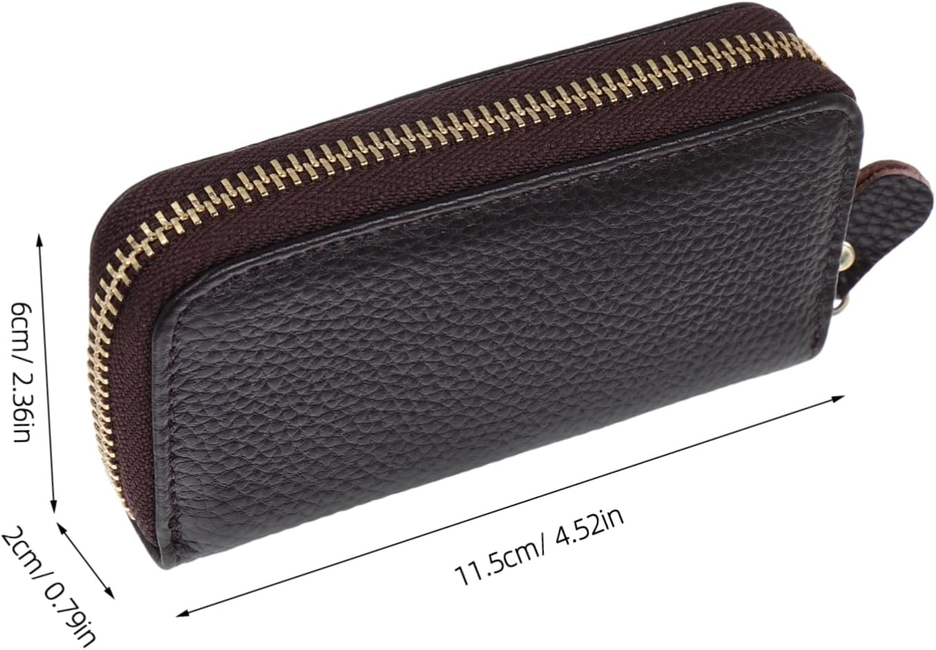 PACKOVE Large Capacity Key Bag Zipper Key Holder Small Card Wallet Woman Pocket Design