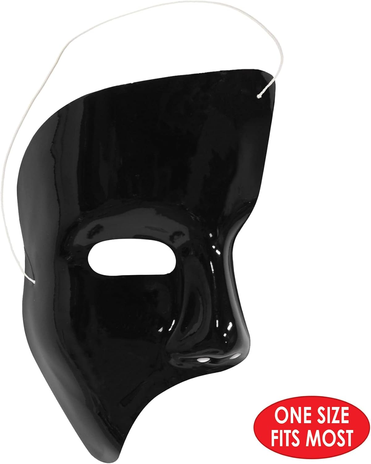 Beistle 60820-BK Phantom Masks (24 Pack), Black image number 1