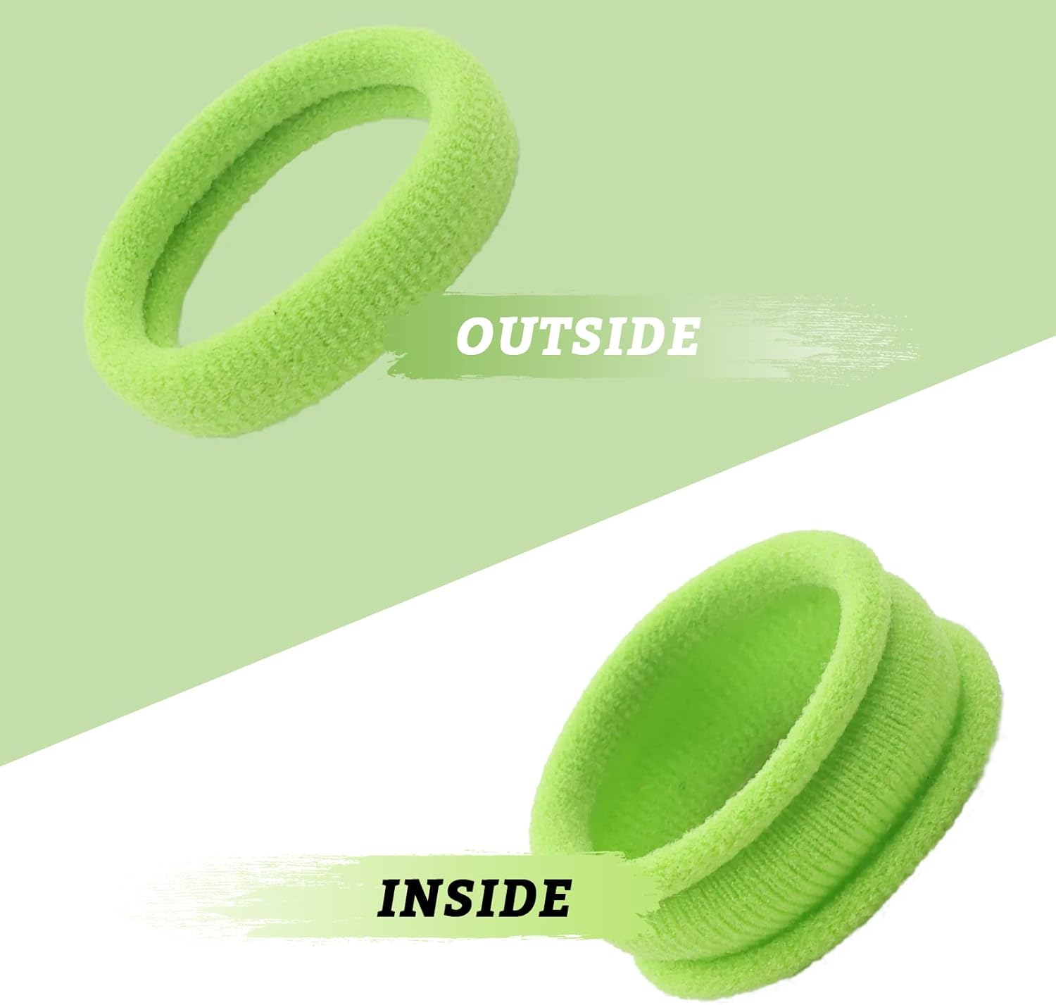 200 Pack Small Terry Cloth Knit Stretchy Wide Thick Colorful Hair Ties Scrunchies Elastics Hair Bands Ties Candy Hair Rubber Bands for Thin Curly Hair Ponytail Holder Hair Accessories for Women Girls image number 3