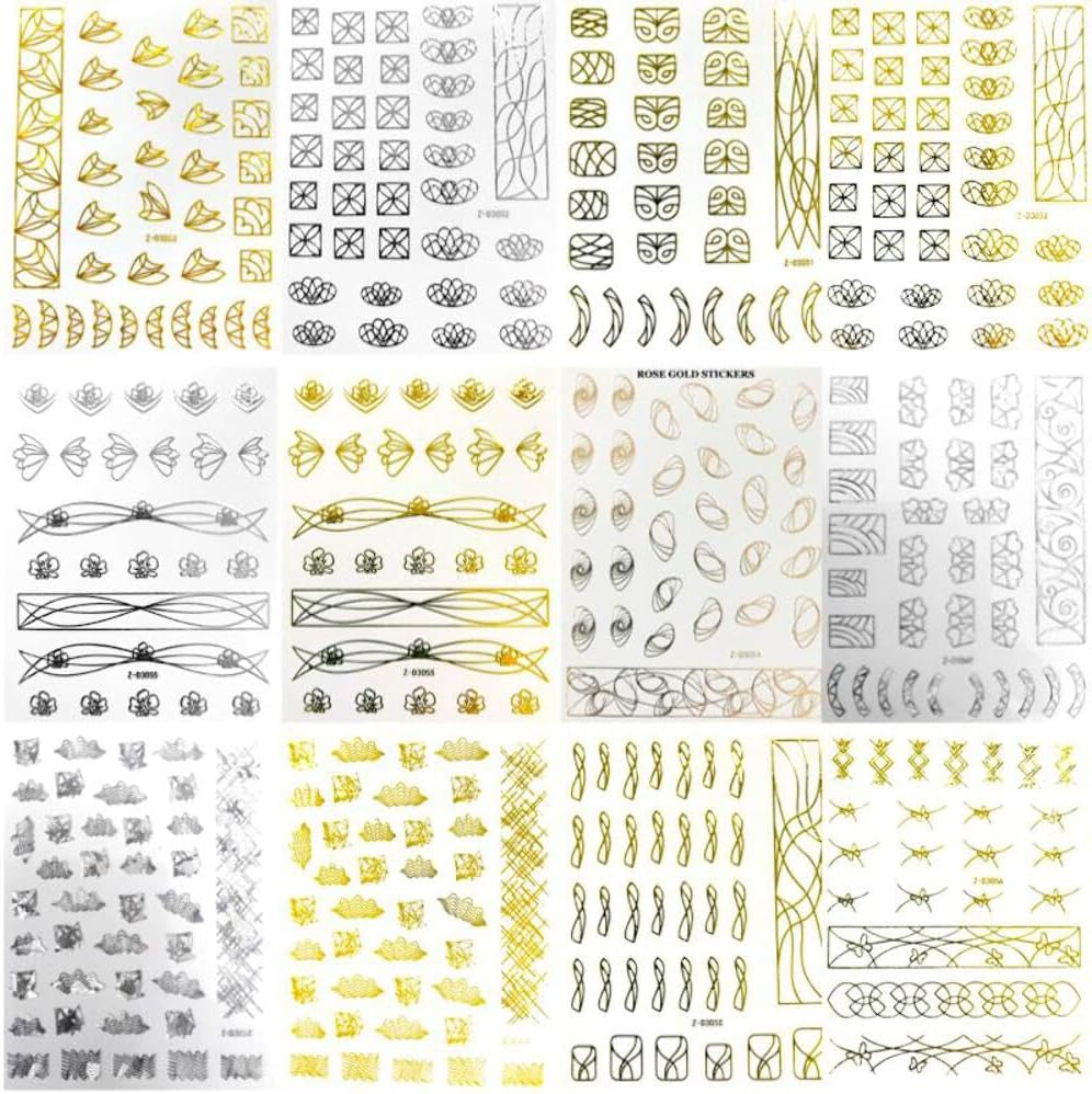 Nail Art Stickers LINES Collection image number 5