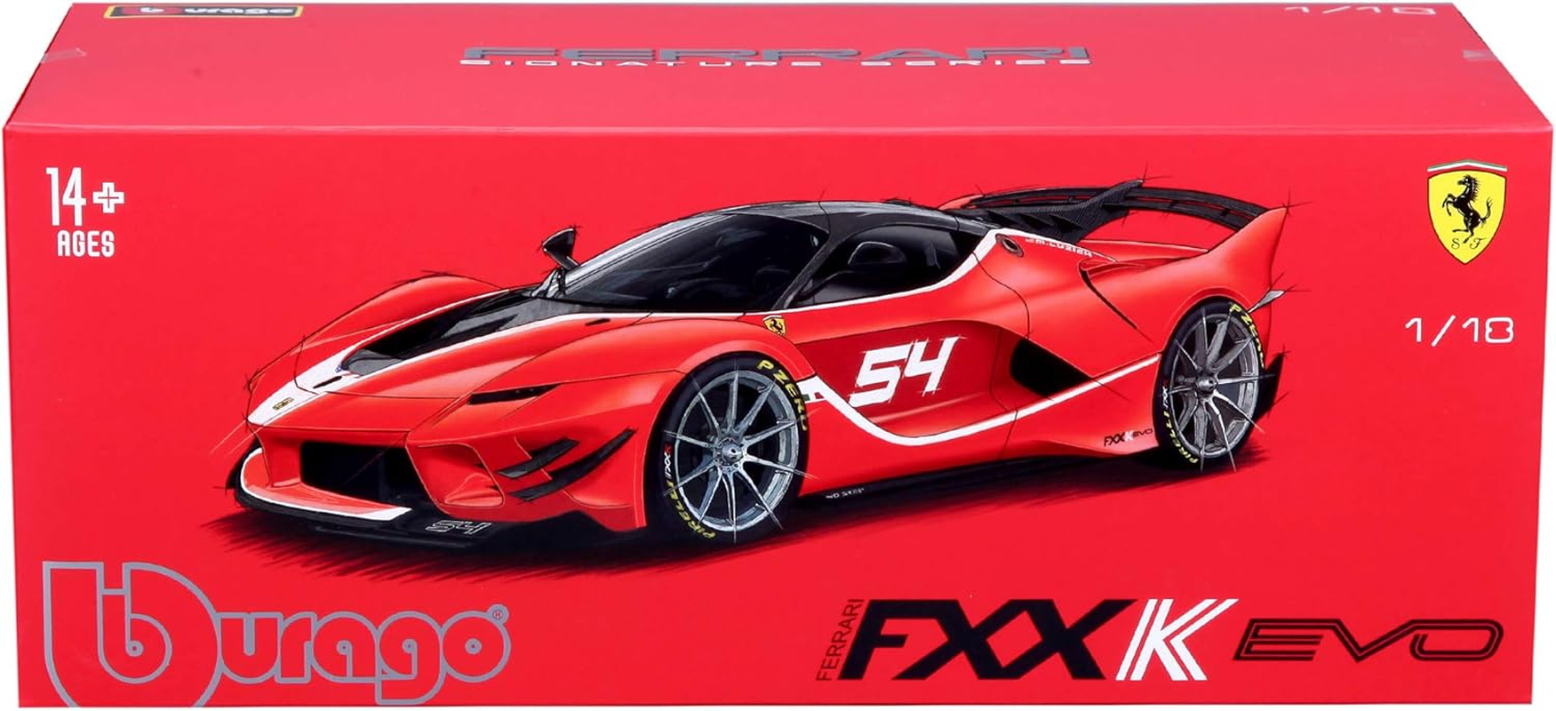 Bburago 15616908GY 1: 18 Ferrari FXX Evoluzione -Red image number 3