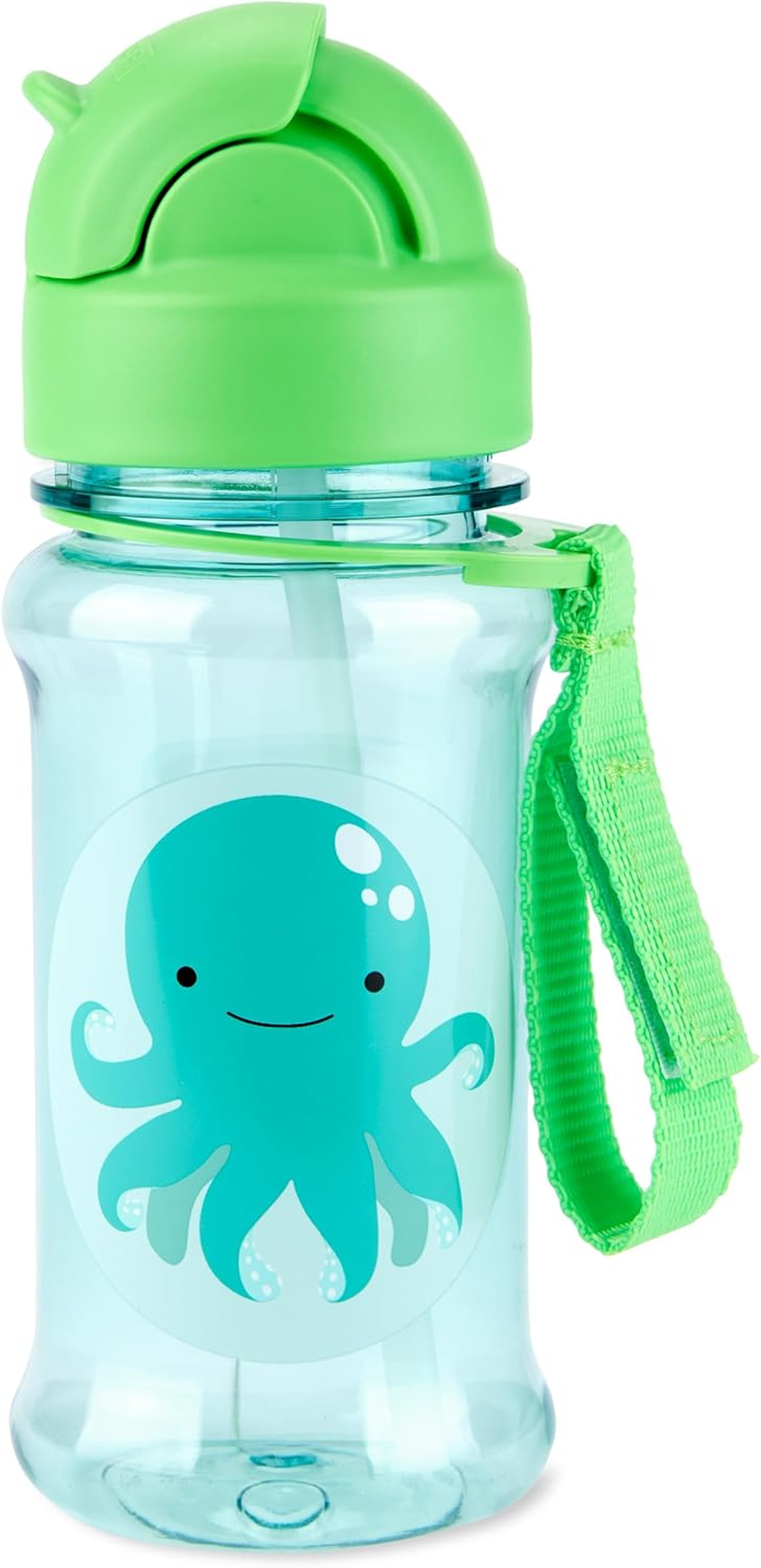 Skip Hop Zoo Tritan Renew Straw Bottle, Octopus