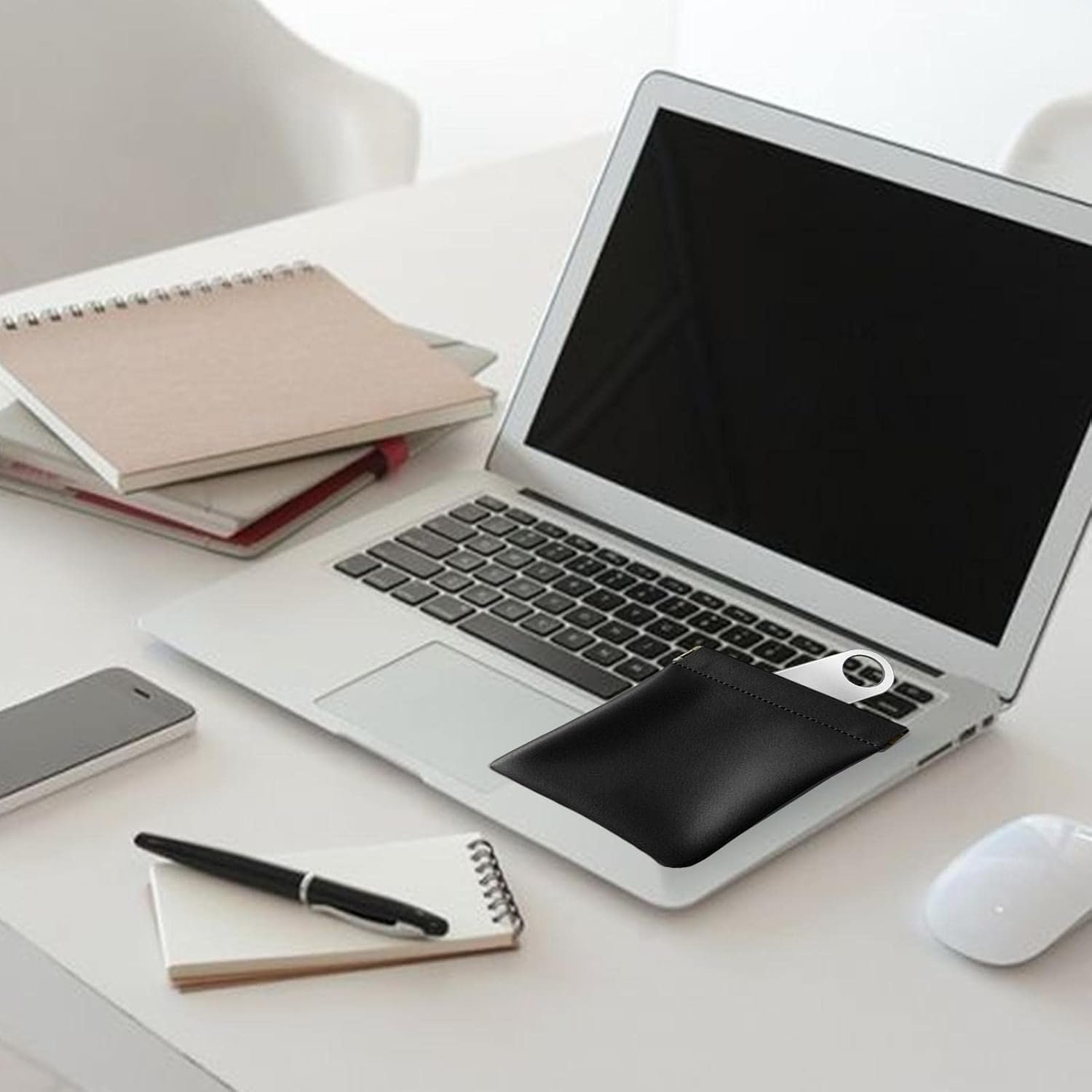 Cosmetic Bag Squeeze Top,Portable Makeup Pouches for Purse - No Zipper Portable Small Item Organizer Storage Bag for Women Girls Ladies Travel Yongbao image number 5