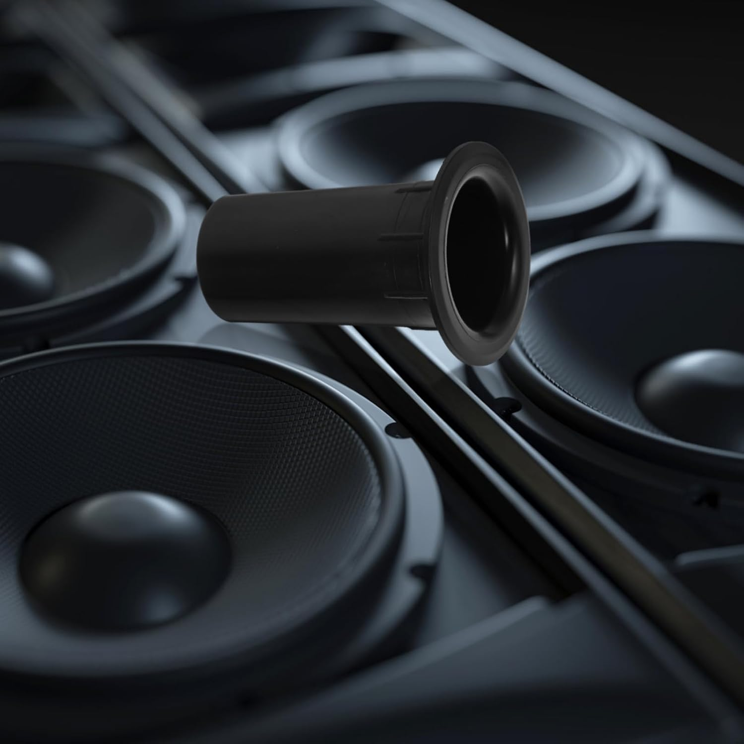 Jojofuny 12Pcs Replacement Subwoofer Port Tubes for Speakers Plastic Bass Reflex Tube Speaker Accessory Stain Resistant Air Outlet image number 6