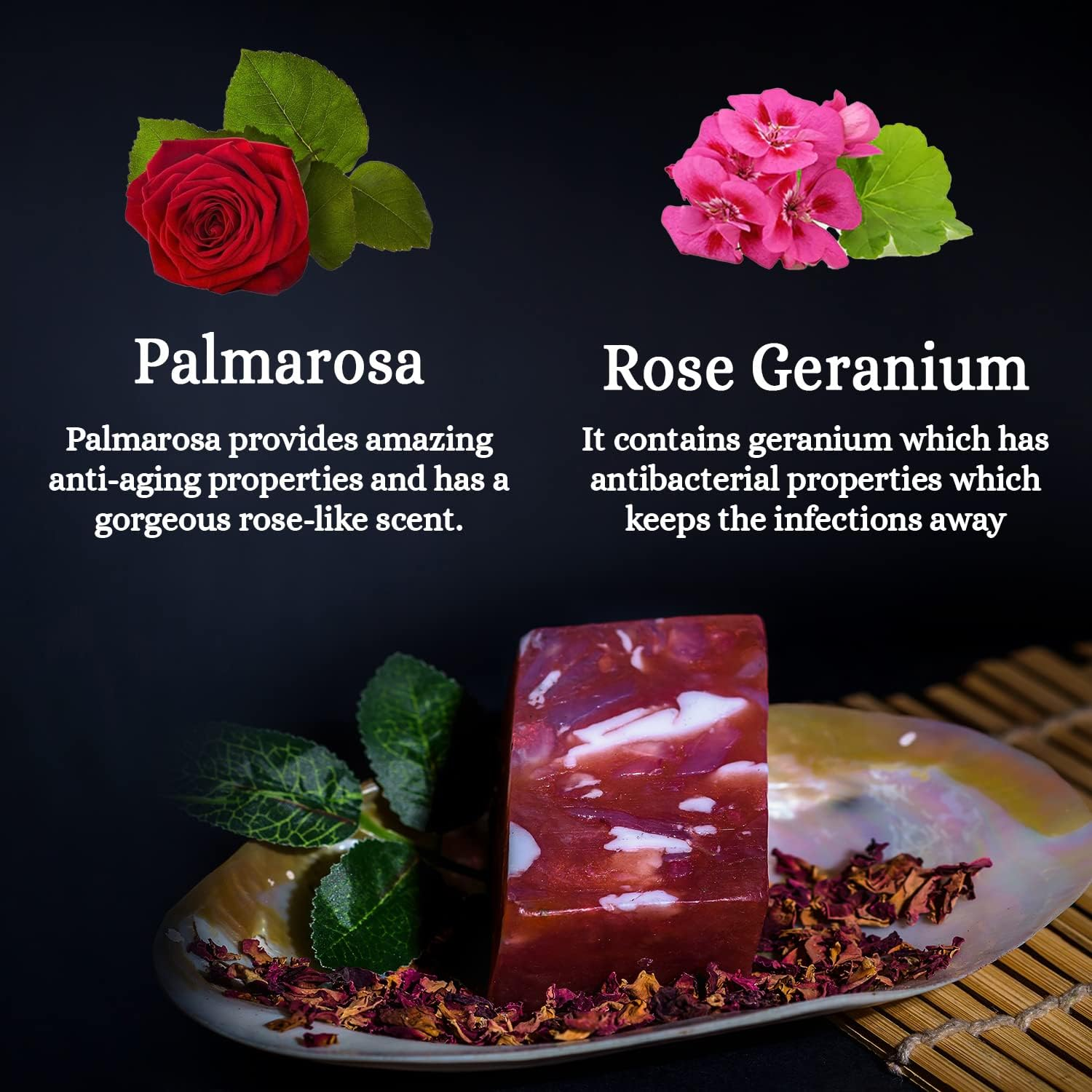 Seer Secrets 100% Natural Luxury Handmade Gemstone Ruby Bath Bar | Made with Organic Ingredients | Bath Soap Free from Paraben, Sulphate & Chemicals Pack of 3-161 * 3 Gm image number 4