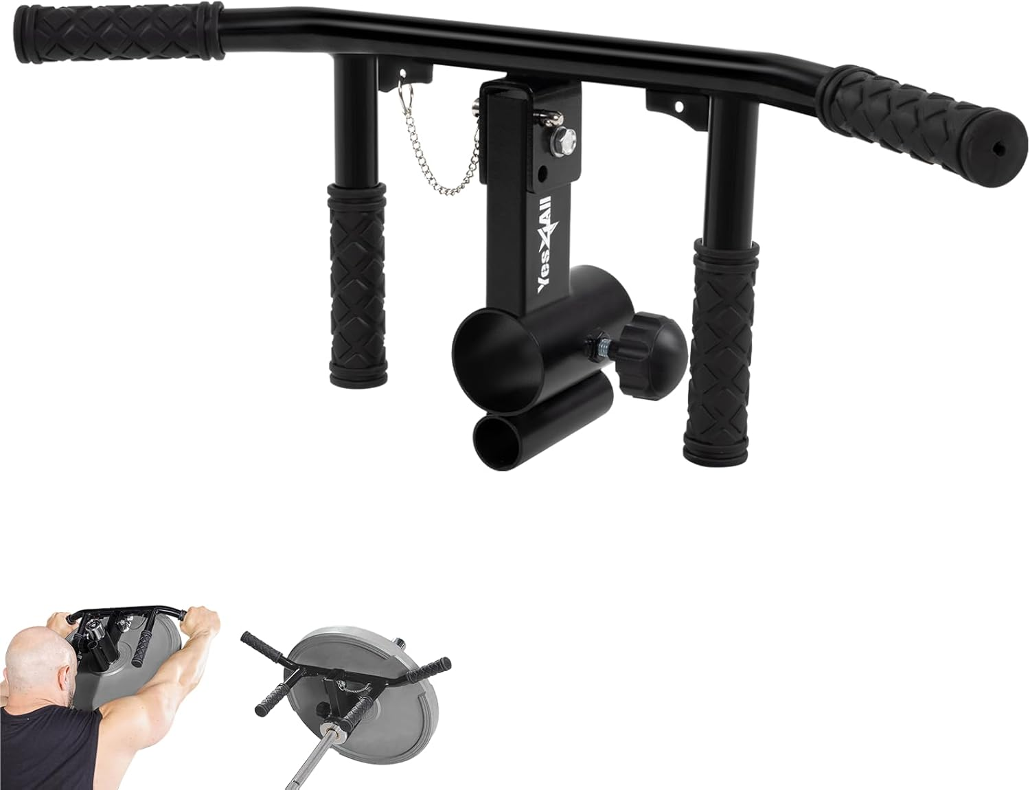 Yes4All Barbell Bomb - Transform Your Workout with Landmine Attachment for Barbell, Landmine Base - Presses, Rows, Rotations, Split Squats - Fits 2'' Olympic Bars