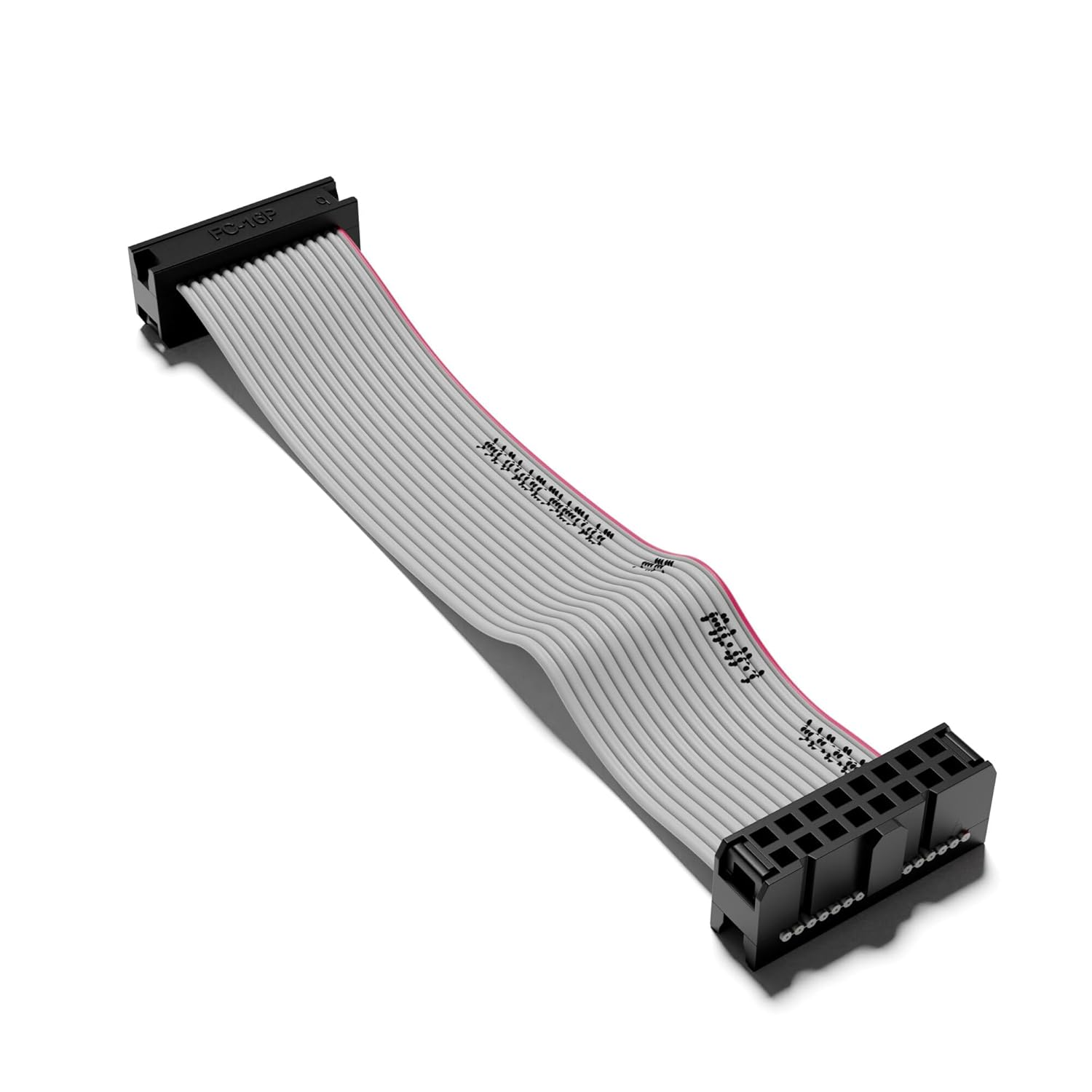 Excelvalley - 5-Pack - Eurorack Flat Ribbon Power Cables Modular Synth Synthesizer [16 to 16 Pins | 10 Cm - 3.94"] image number 2