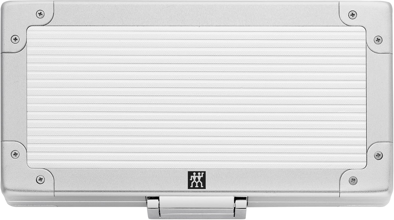 ZWILLING Manicure Set (5 Pieces, Aluminium Case for Nail Care and Pedicure, Velvet Inlay with Compact Nail Clipper), Premium, Black image number 4