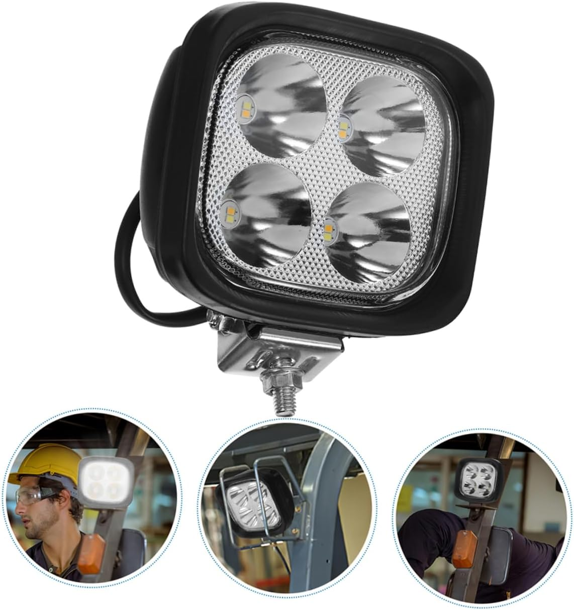 ULTECHNOVO 4Pcs Super Bright Led Forklift Lights Replacement Set for Heavy-Duty Use Compatible Heli and High Performance Driving Lamps