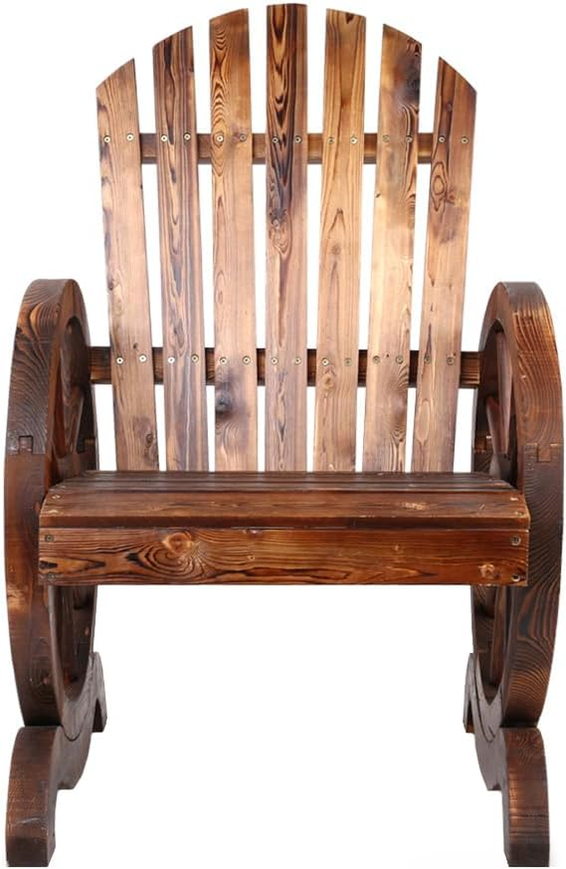 Gardeon Outdoor Wagon Chair Wooden Lounge Chairs, Patio Furniture Setting Backyard Garden Porch Indoor Pool, Timber Armrest Blackrest All-Weather Brown image number 6