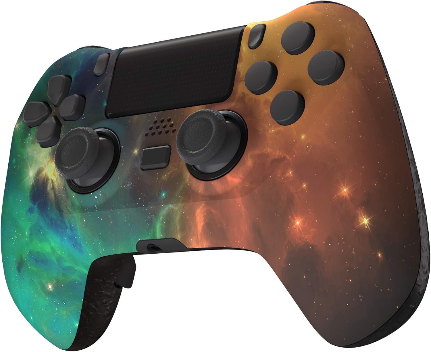Extremerate Orange Star Universe Decade Tournament (DTC) Upgrade Kit Compatible with PS4 JDM-040/050/055, Upgrade Board & Ergonomic Shell & Back Buttons & Trigger Stops - Controller NOT Included image number 2