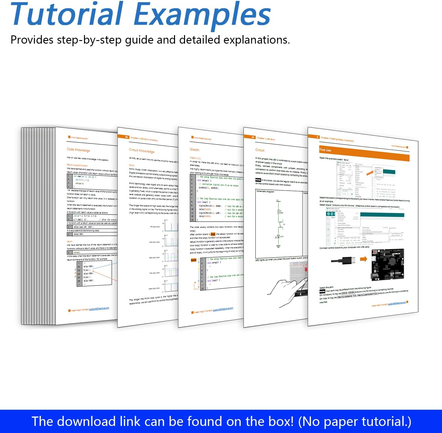 Freenove Super Starter Kit with Board V5 Rev4 Mini (Compatible with Arduino IDE), Arm Cortex-M4 Microcontroller, 305-Page Detailed Tutorial, 172 Items, 60 Projects - With V5 (Rev4) Mini image number 2