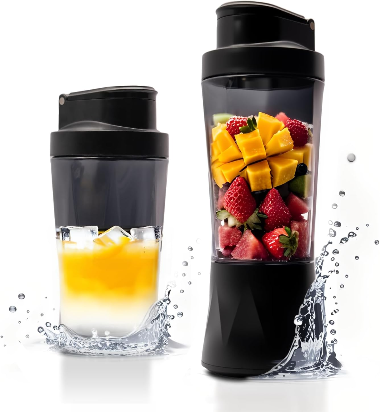 AVITONG Portable Blender USB-C Rechargeable, 710Ml Bpa-Free Cup, Personal Smoothie Maker with Lid, Ice Crushing Juicer for Travel, Gym, Office image number 3