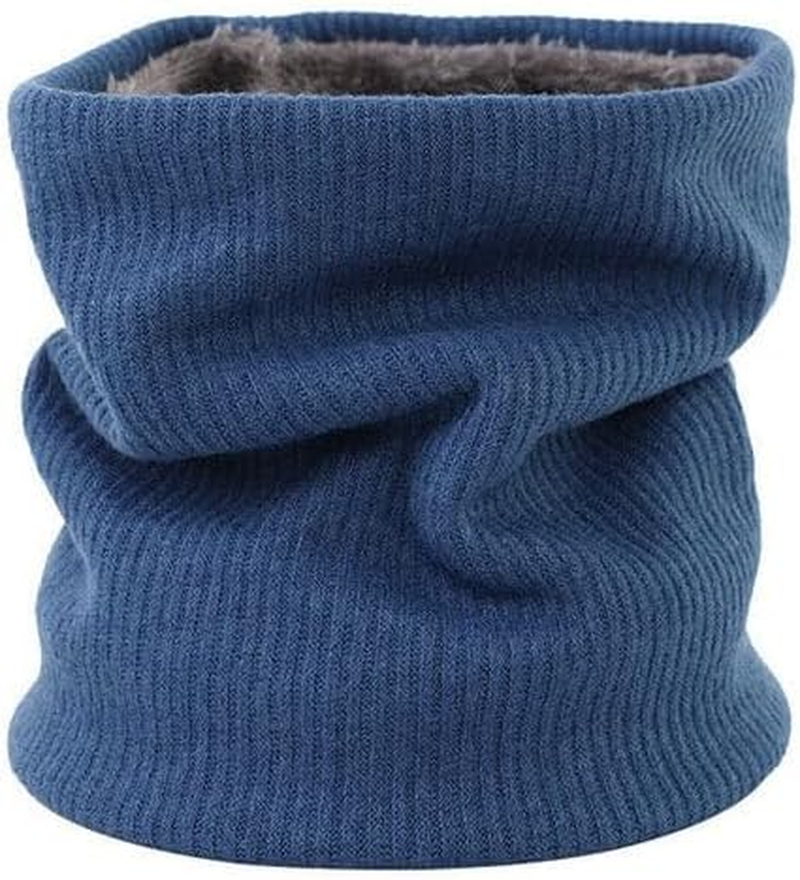AIMALL Winter Thermal Fleece Scarf Neck Warmer Balaclava, Dual-Layer Ski Tube Beanie for Men & Women