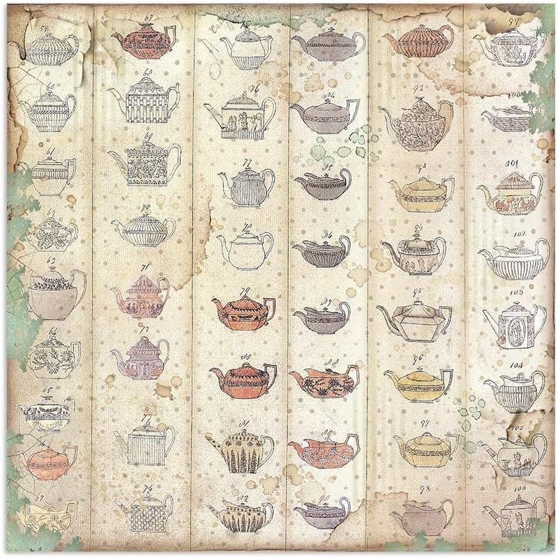 Stamperia Backgrounds Double-Sided Paper Pad 8"X8" 10/Pkg-Alice through the Looking Glass -SBBS46 image number 2