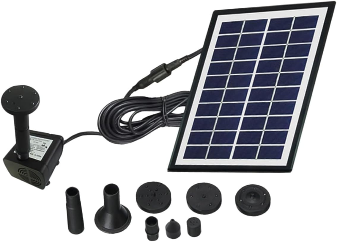 UKCOCO 4W Solar Floating Fountain Water Pump Outdoor Mini Garden Pond Aerobic Water Fountain for Fish Pond Landscape Pool image number 4