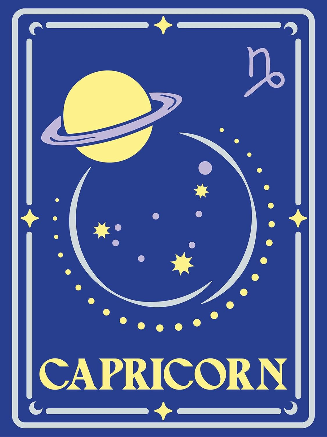 Creart Sternzeichen - Steinbock: Mit Silber- Und Leuchtfarbe! image number 3