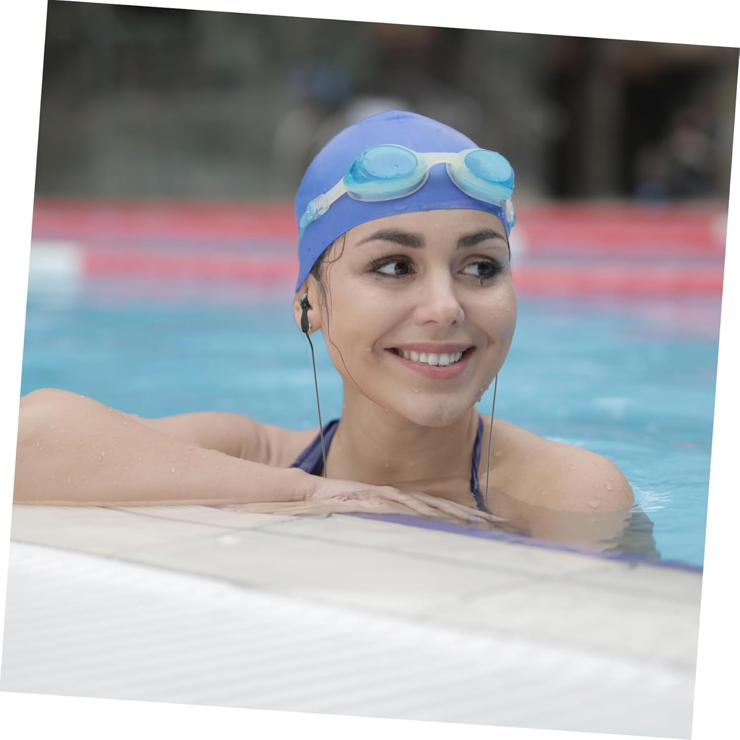 GARIOUANS Waterproof Mp3 Earphones for Swimming With-Ear Design and Ear Hook, 2Pcs Music Player Earphone for Diving, Shower, and Surfing image number 4