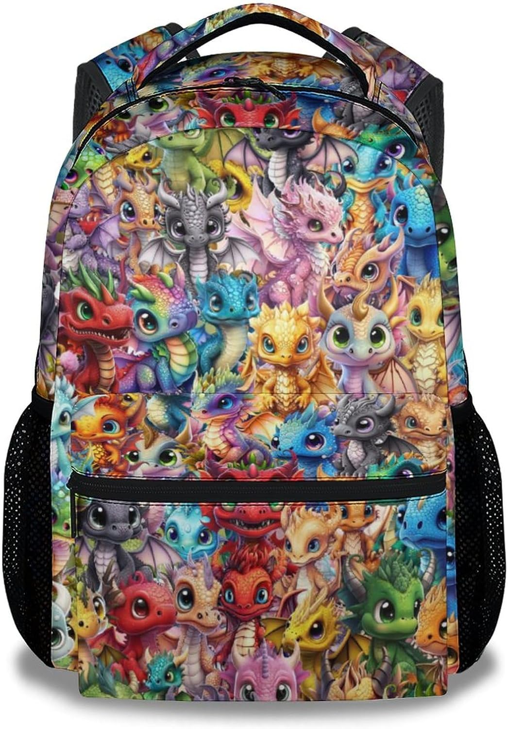 NICEFORNICE Dragon Backpack for Kids, 17 Inch Cute Backpacks for School, Lightweight Bookbag for Girls image number 1