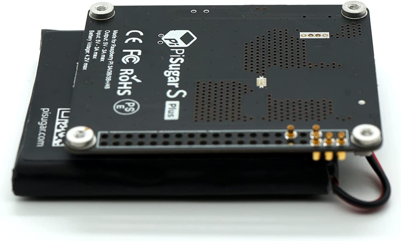 Pisugar S plus Portable 5000 Mah UPS Lithium Battery Power Module Platform for Every Raspberry Pi 3B/3B+/4B Model Accessories Handhold(Not Include Raspberry Pi) image number 1