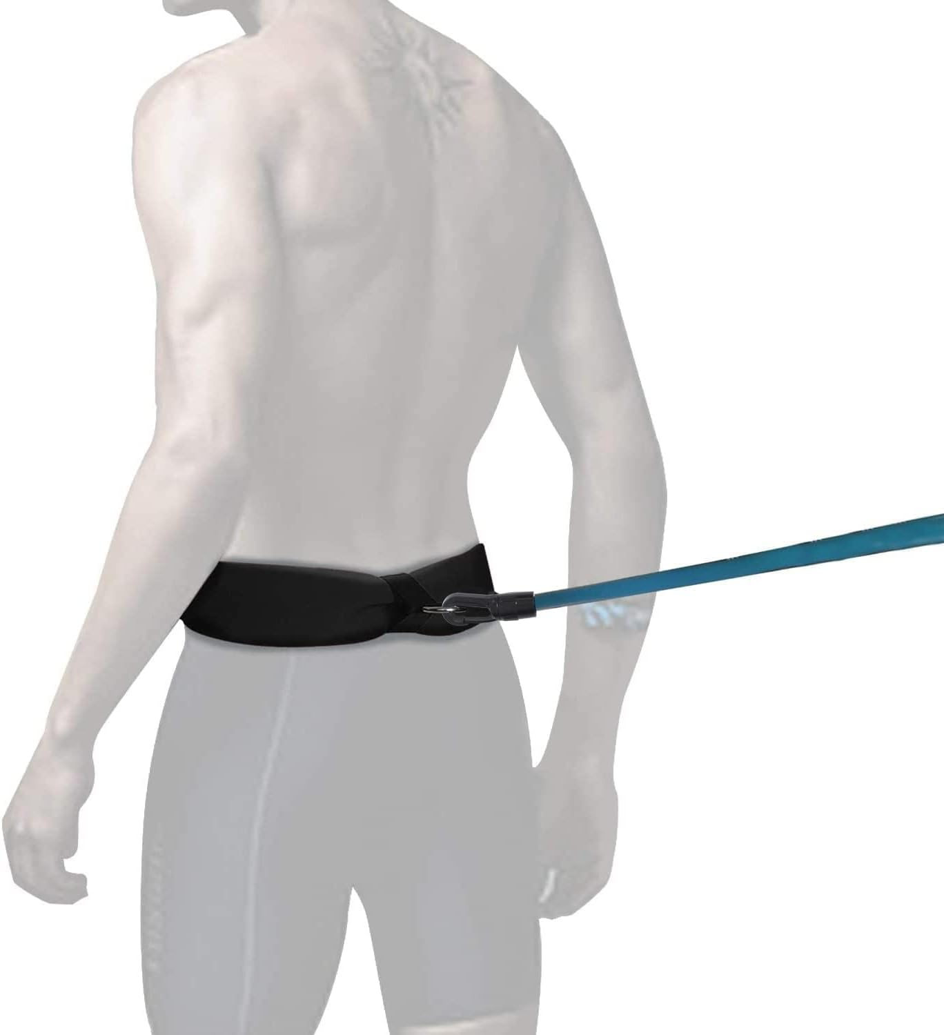 UCEDER Swim Tether Stationary Swimming,Swim Resistance Belt, Swim Bungee Training Belt, Pool Swim Trainer Belt Harness,Great for Swim Training & Exercise