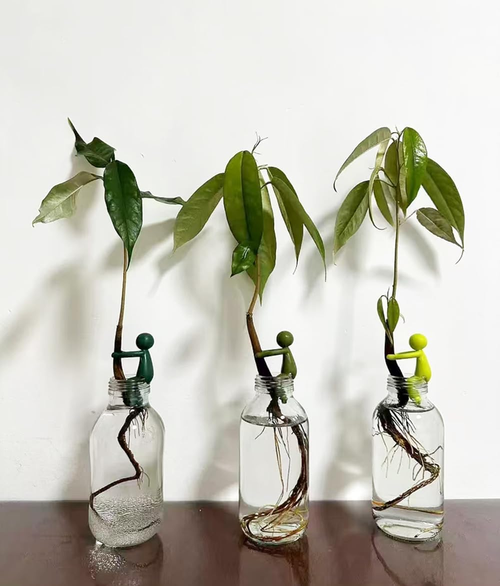 12 PCS Plant Propagation Buddy,Decorative Plant Supports Garden Decoration,Little Man Plant Holder for Sprouts,Stems Shoots, Cuttings,Plant Nurturing image number 2