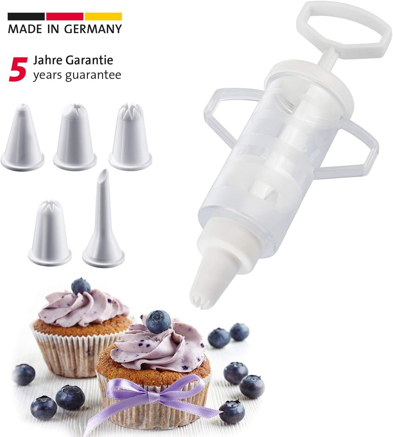 Westmark 30772270 Icing Syringe, 6.5-Inches, White image number 1