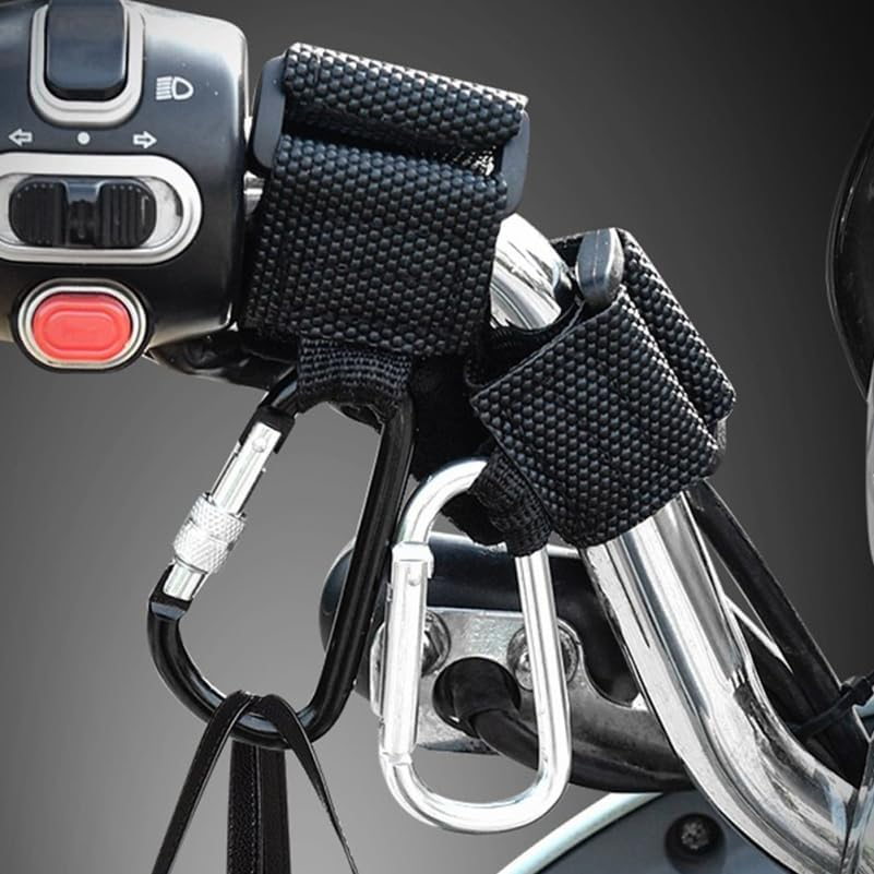 2Pcs Silver Stroller Hooks, Aluminum Alloy Carabiner Clips for Hanging Shopping Bags, Pram Organizer, Mummy Bag Holder, Car Stroller Accessories image number 1