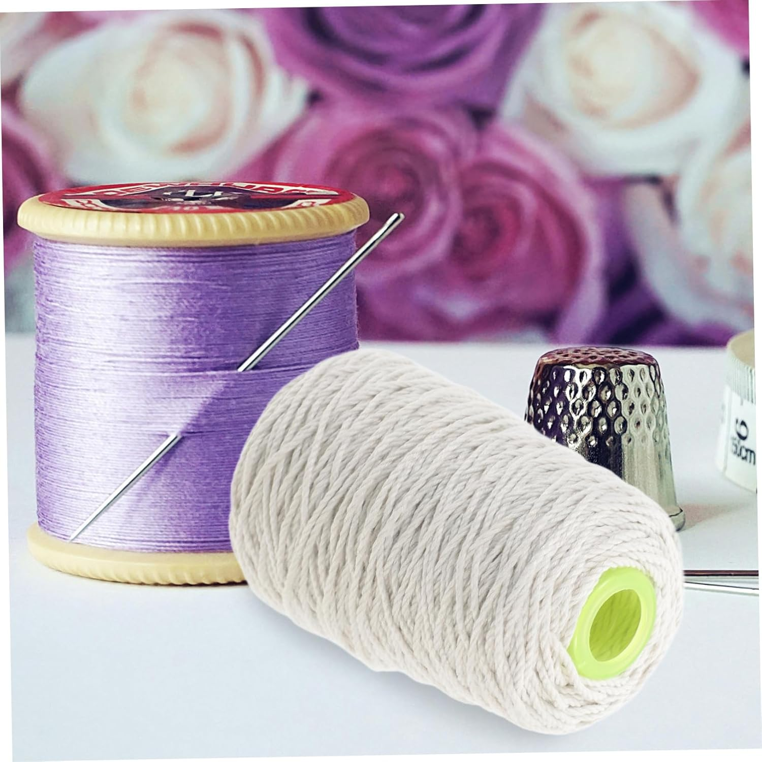 MERRYHAPY Heavy Duty Cotton Twine 1.8Mm Thick Cotton Cord 200M Roll for Gardening, DIY Crafts, Decorative Wrapping and Plant Support Rope image number 3