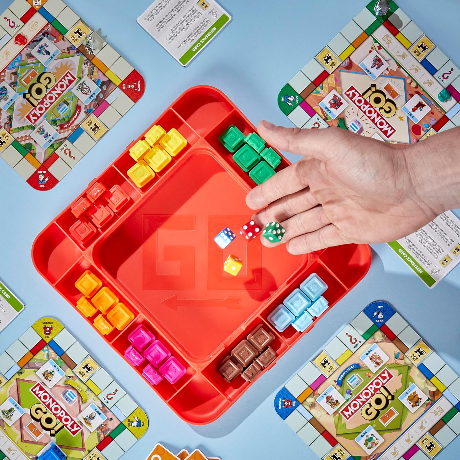 Monopoly GO! Board Game | Inspired by the Popular Mobile Board Game | Ages 8+ | 2-4 Players | 15 Mins. | Family Games | Travel Games for Kids and Adults